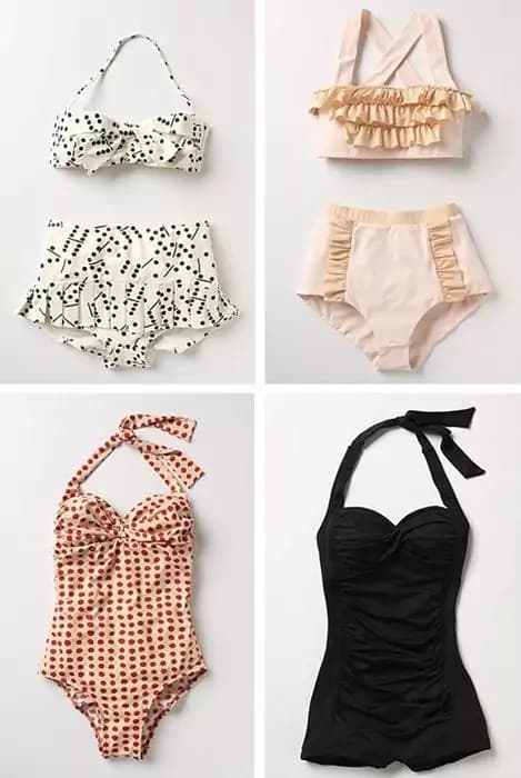 Al mare con uno stile Pin-Up