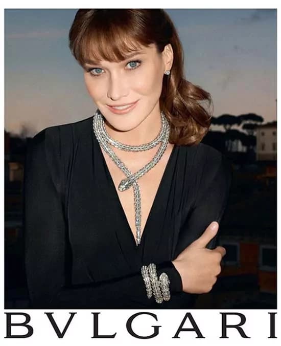 Carla Bruni testimonial per Bulgari