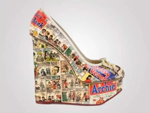 Scarpe che imitano l’arte, i modelli più glamour