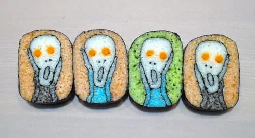 Chef a Tokio riproduce quadri famosi con il Sushi