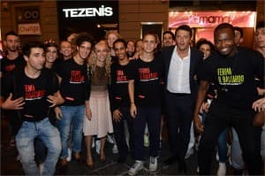 Matteo Renzi; Franca Sozzani; team yamamay