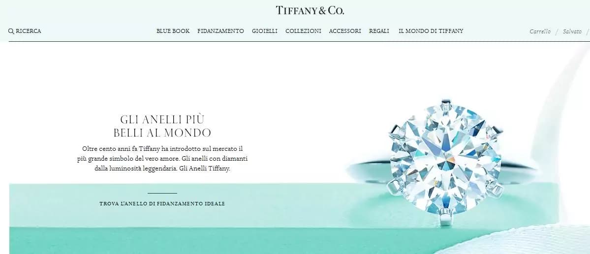 Tiffany & Co.: il nuovo sito che permette di vedere l’anello indossato