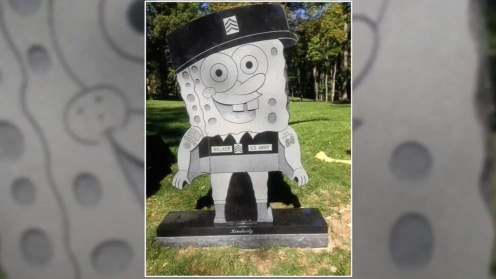 Lapide di SpongeBob per la soldatessa di Cincinnati [FOTO]