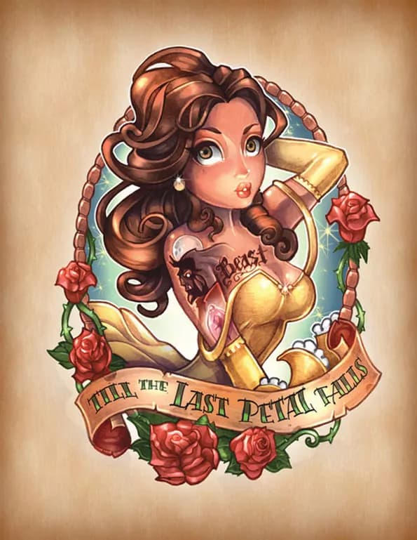 Se le principesse Disney fossero delle Pin Up