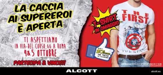 I supereroi di Alcott e Alcott Los Angeles arrivano a Roma in “Missione Sconto”!