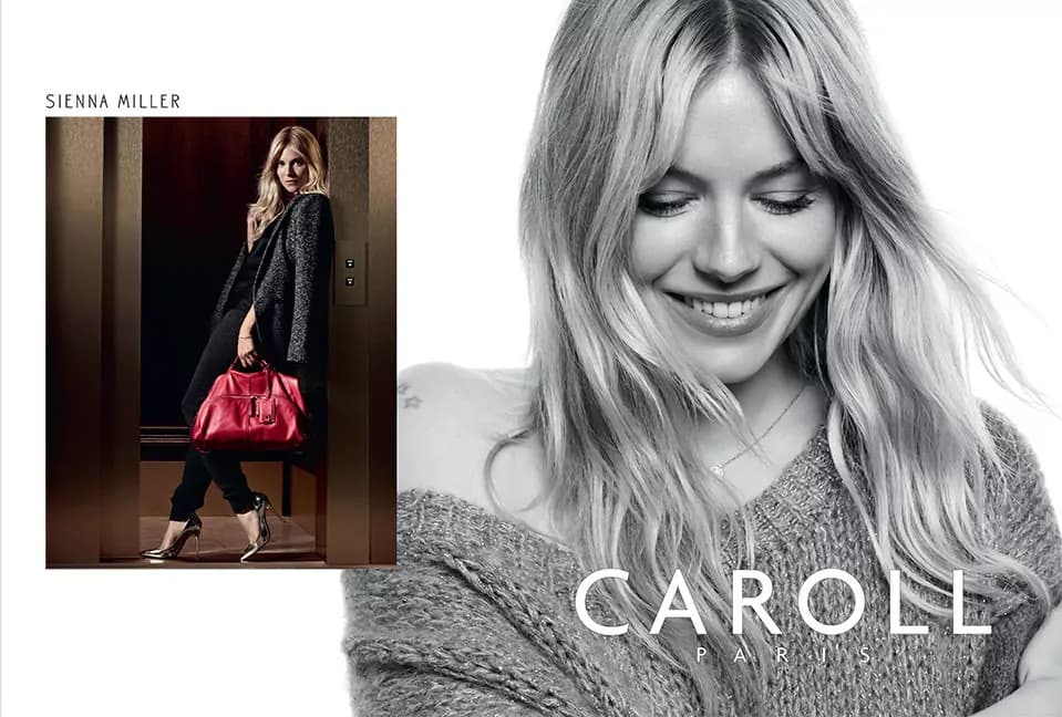 Sienna Miller nuovamente testimonial di Caroll