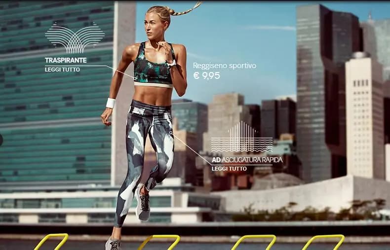H&M e lo sport