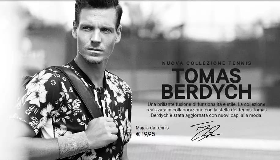 Tomas Berdych e H&M