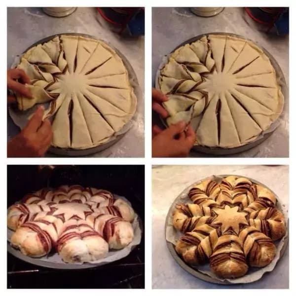 La Stella di Natale con pane e nutella [VIDEO]