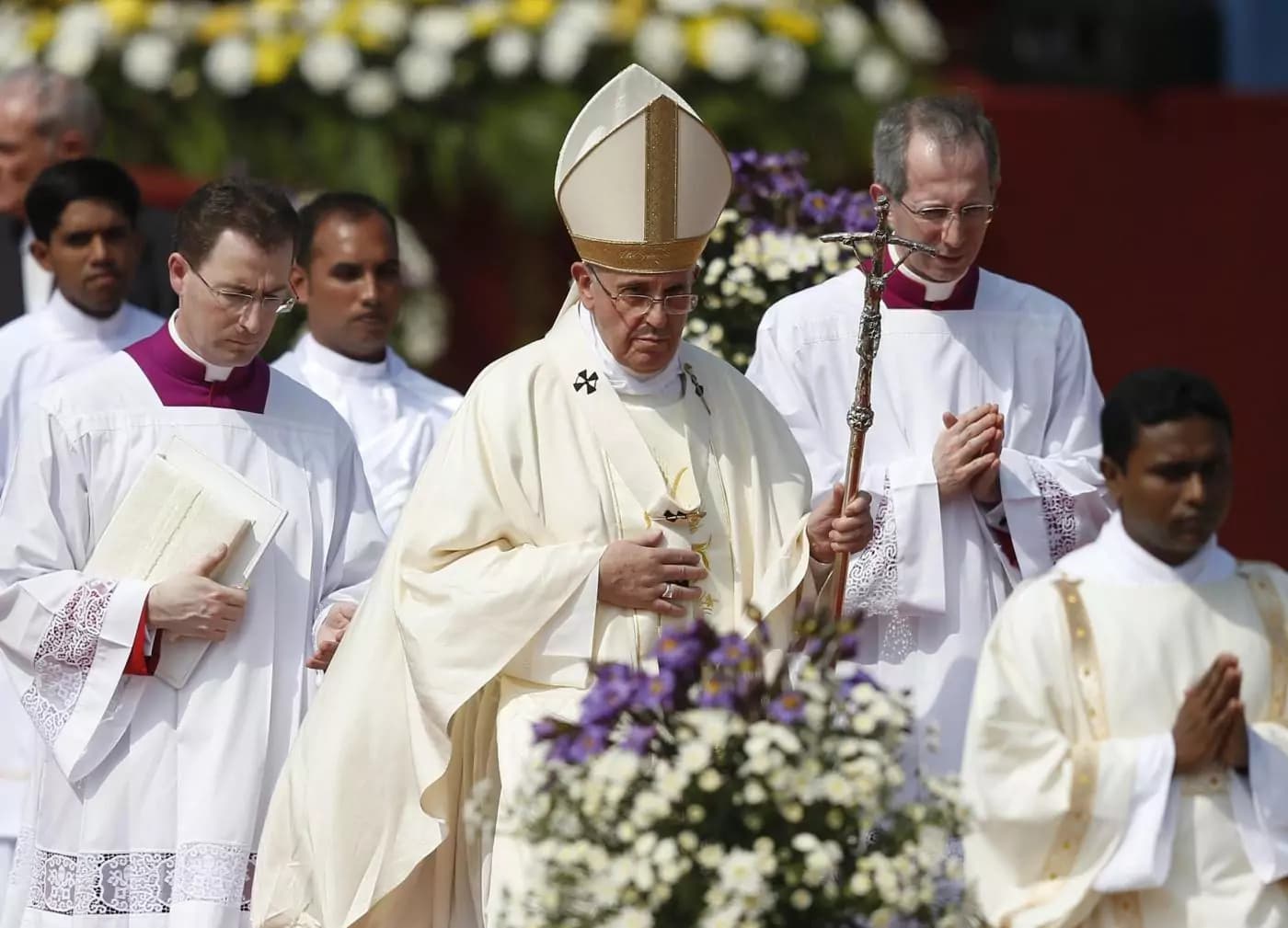 La messa di Papa Francesco in Sri Lanka [FOTO]
