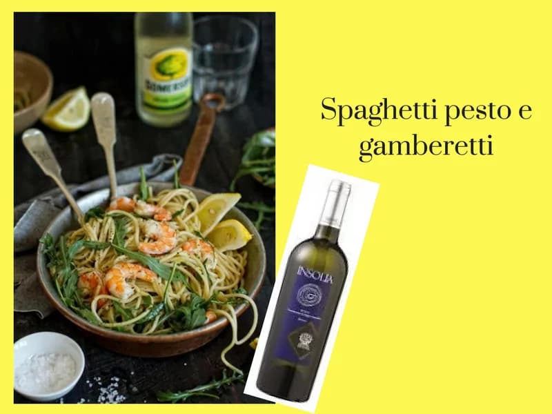 Spaghetti al pesto e gamberetti, la ricetta