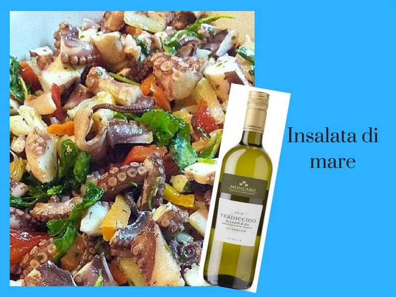 L’insalata di mare: ricetta e vini in abbinamento