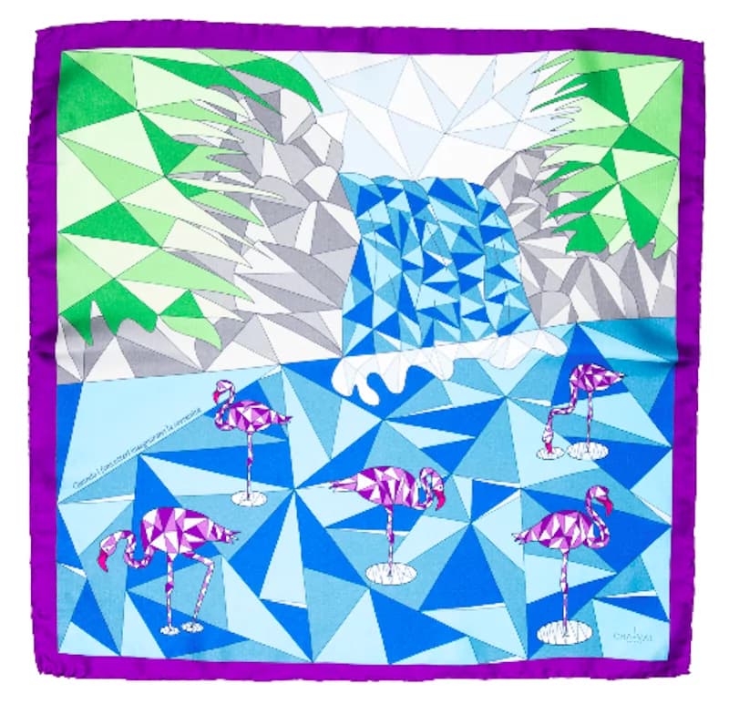 I foulard con i Fenicotteri di Cha•Val Milano