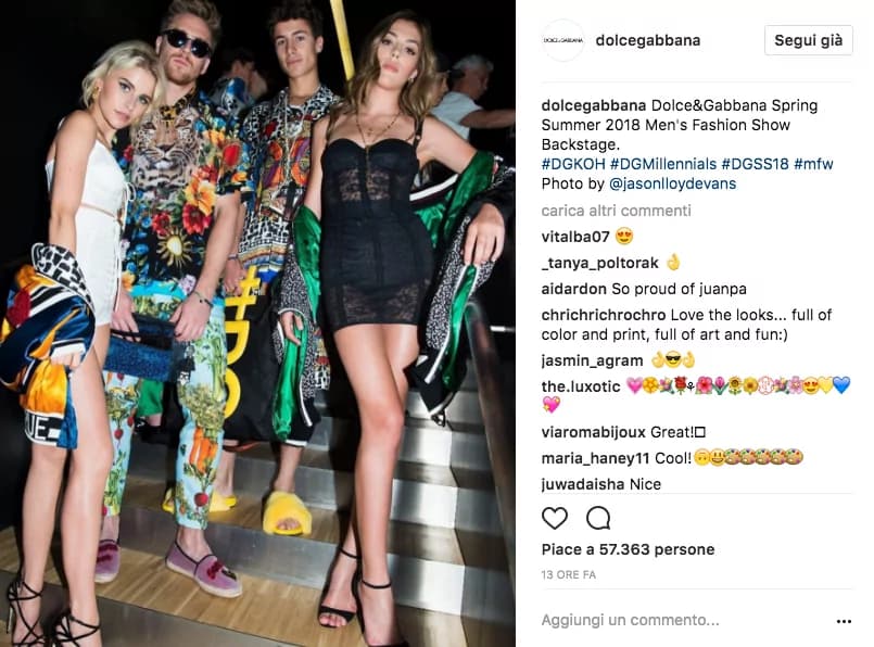 Sulla passerella di Dolce e Gabbana sfilano i millennials