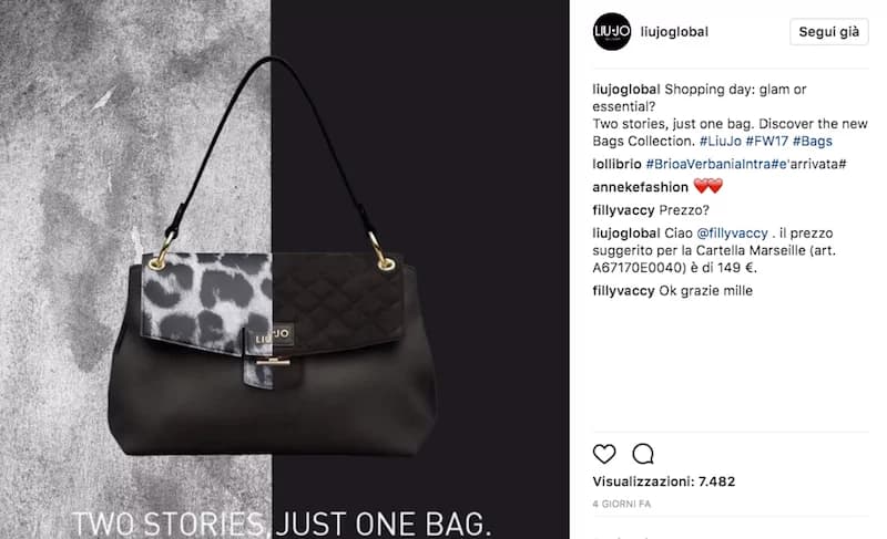 Liu Jo crea la borsa scomponibile