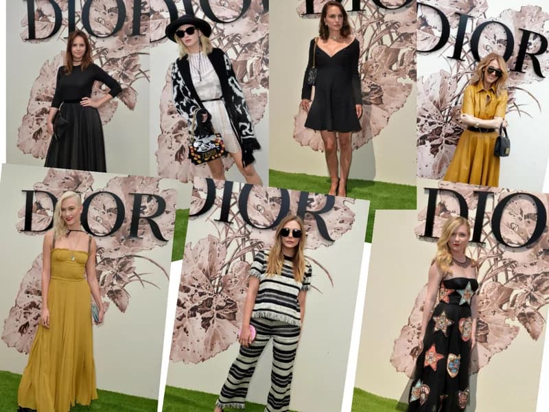 Gli outfit scelti dai vip alla sfilata Dior