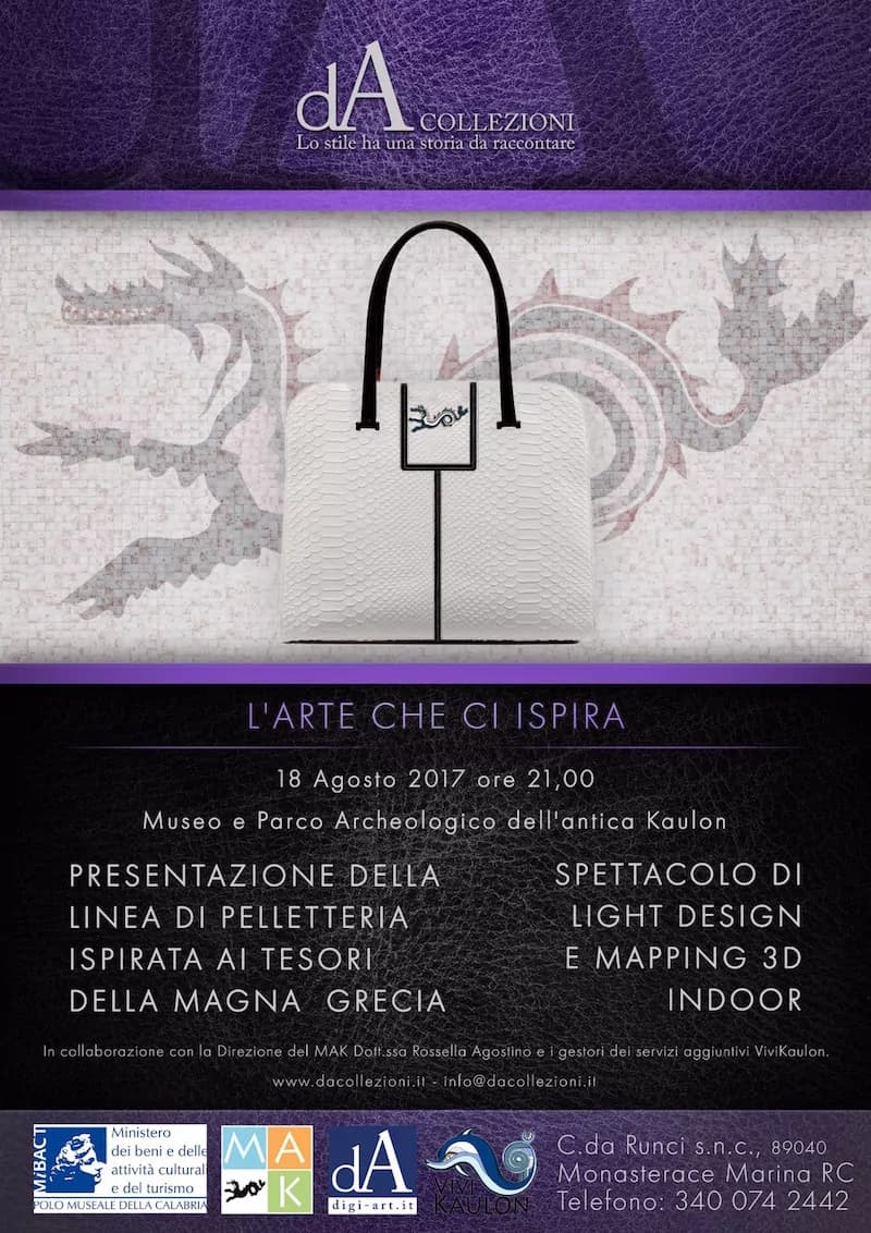 L’arte che ci ispira: il 18 agosto arte, storia e moda si incontreranno a Monasterace