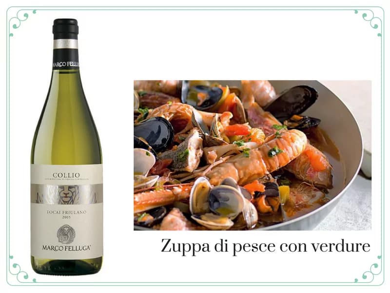 Zuppa di pesce con verdure