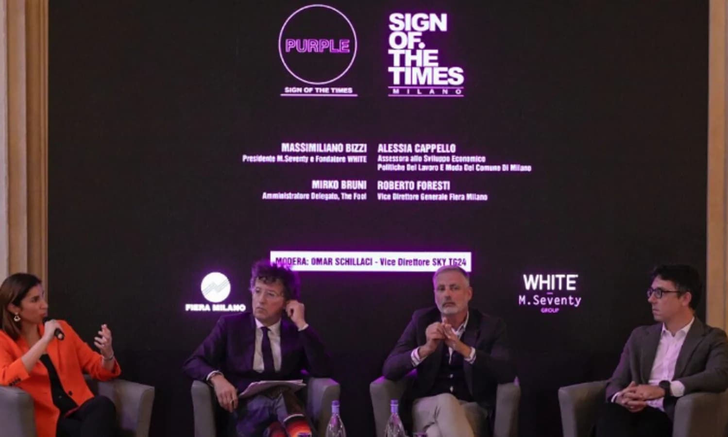 Purple Milano fashion week