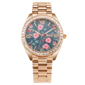 orologio didofà acciaio con rose