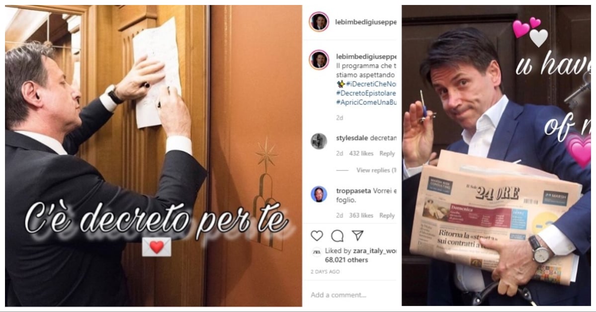 Le bimbe di giuseppe Conte 2