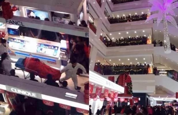 Stress da shopping: si butta dal settimo piano del centro commerciale
