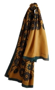 Foulard Burberry in seta pura decorato a mano