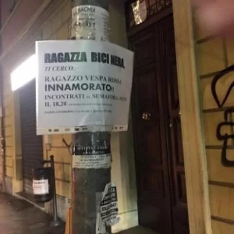 “Ragazza con bici nera, ti cerco” il romantico annuncio di un giovane per ritrovare l’ anima gemella incrociata per strada