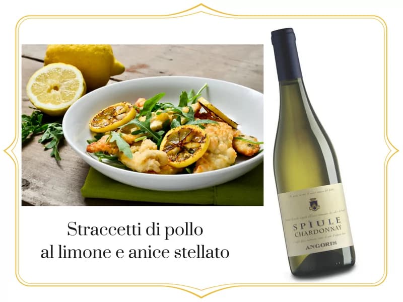 Straccetti di pollo al limone e anice stellato