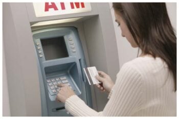 Bancomat prelievo sicuro usa questo pulsante